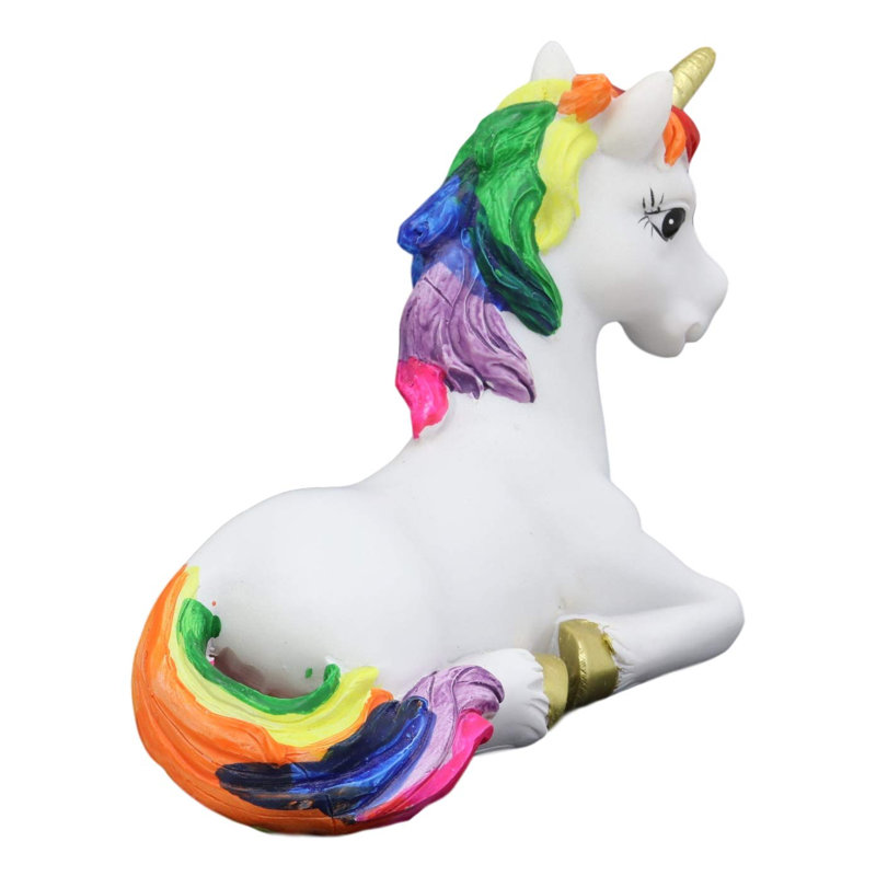 Zoomie Kids Glenbrook Beautiful Majestic Rainbow Mane Unicorn