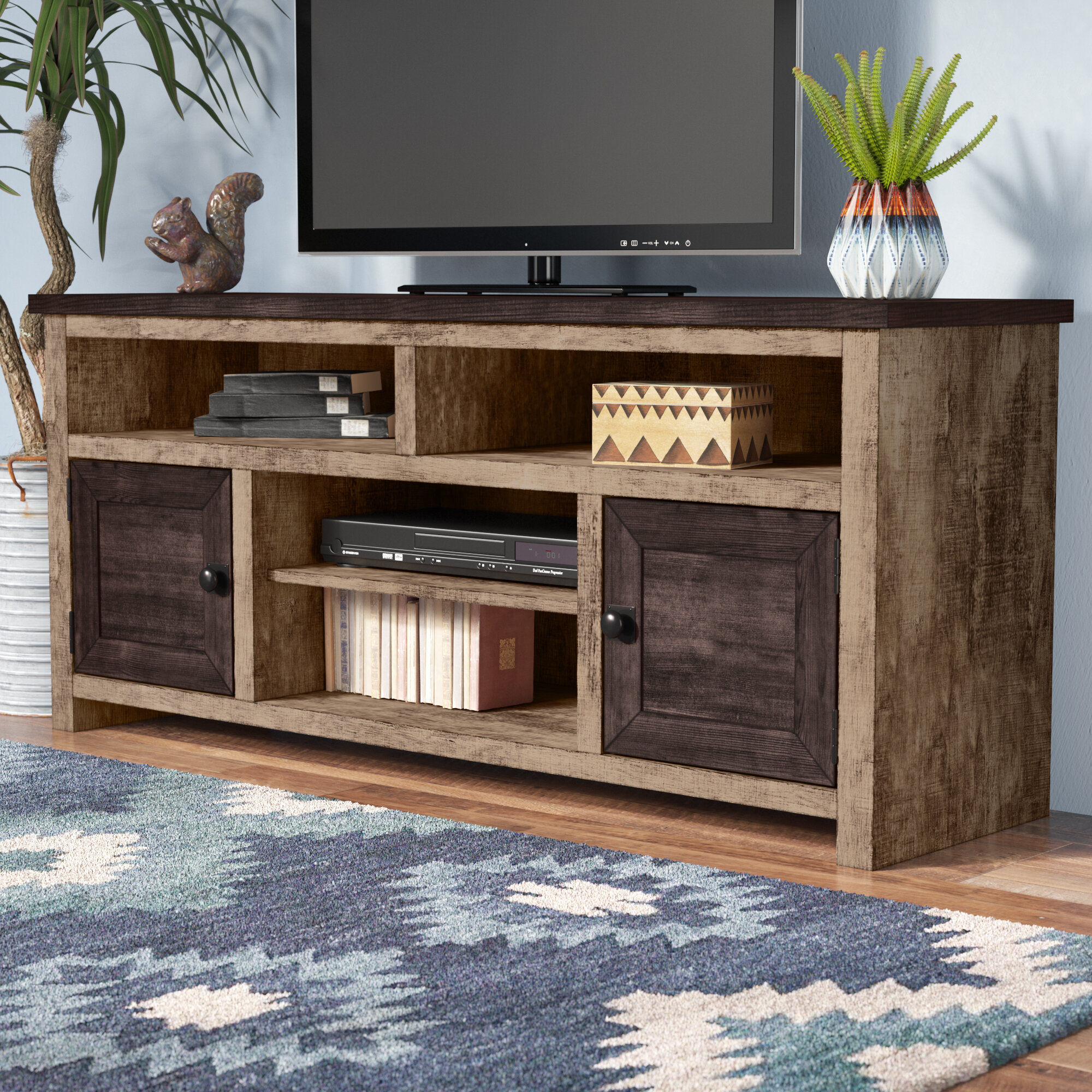 Union Rustic Woodsburgh Tv Stand For Tvs Up To 65 Inches Reviews Wayfair