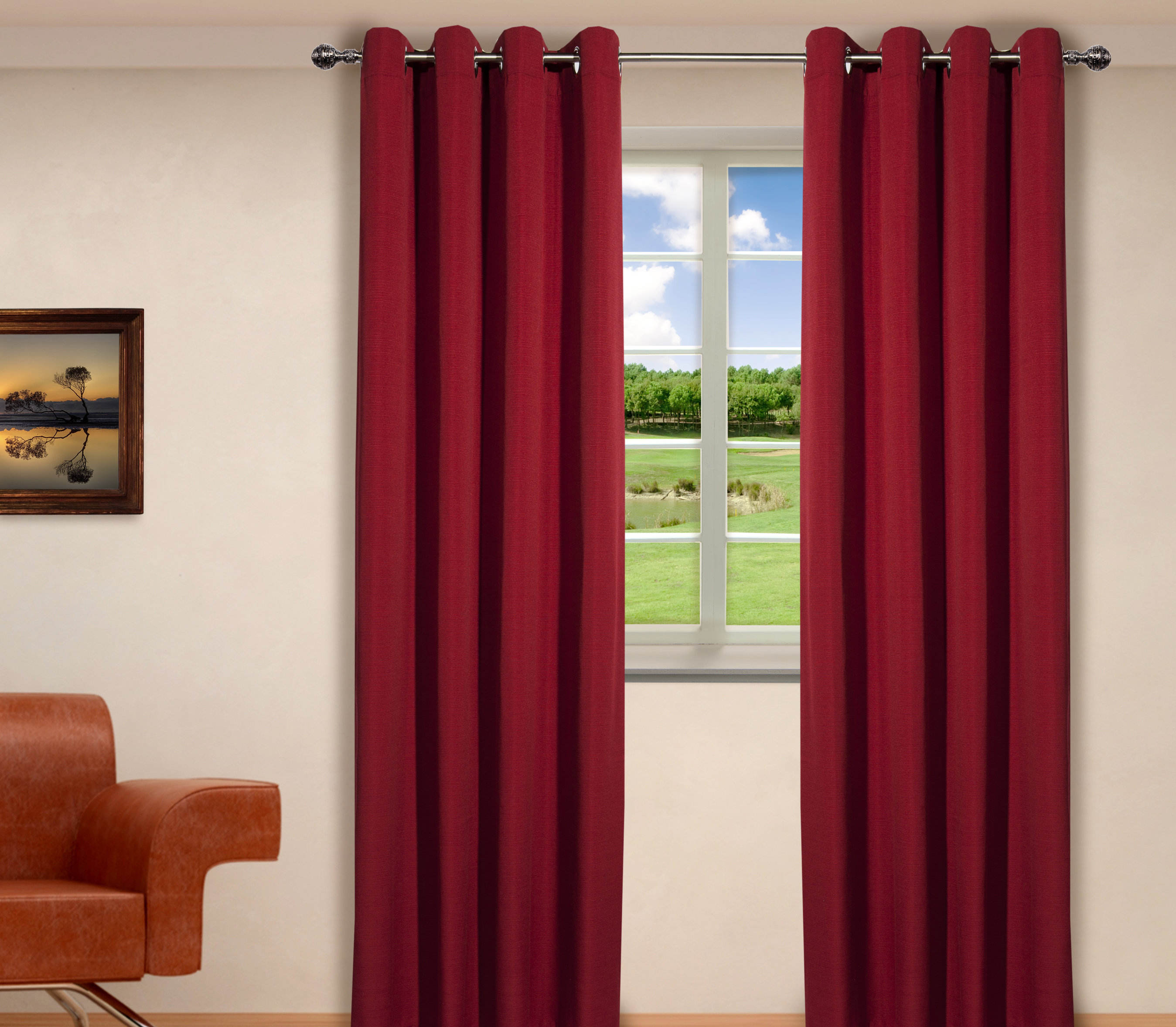 Panels Home Decor Heavy Faux Silk Blackout Curtains Fully Lined