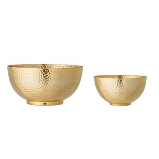 Brass Tri-Footed Two Set Bowls and Lid HANDMADE