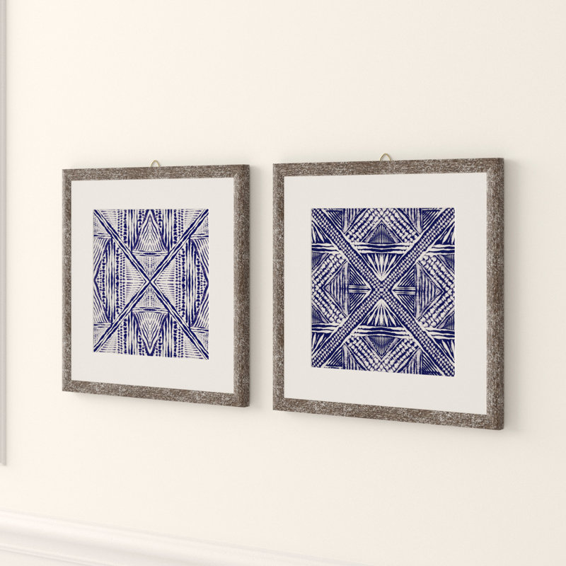 Inky Kaleidoscope 2 Piece Picture Frame Graphic Art Print Set On Paper Reviews Joss Main