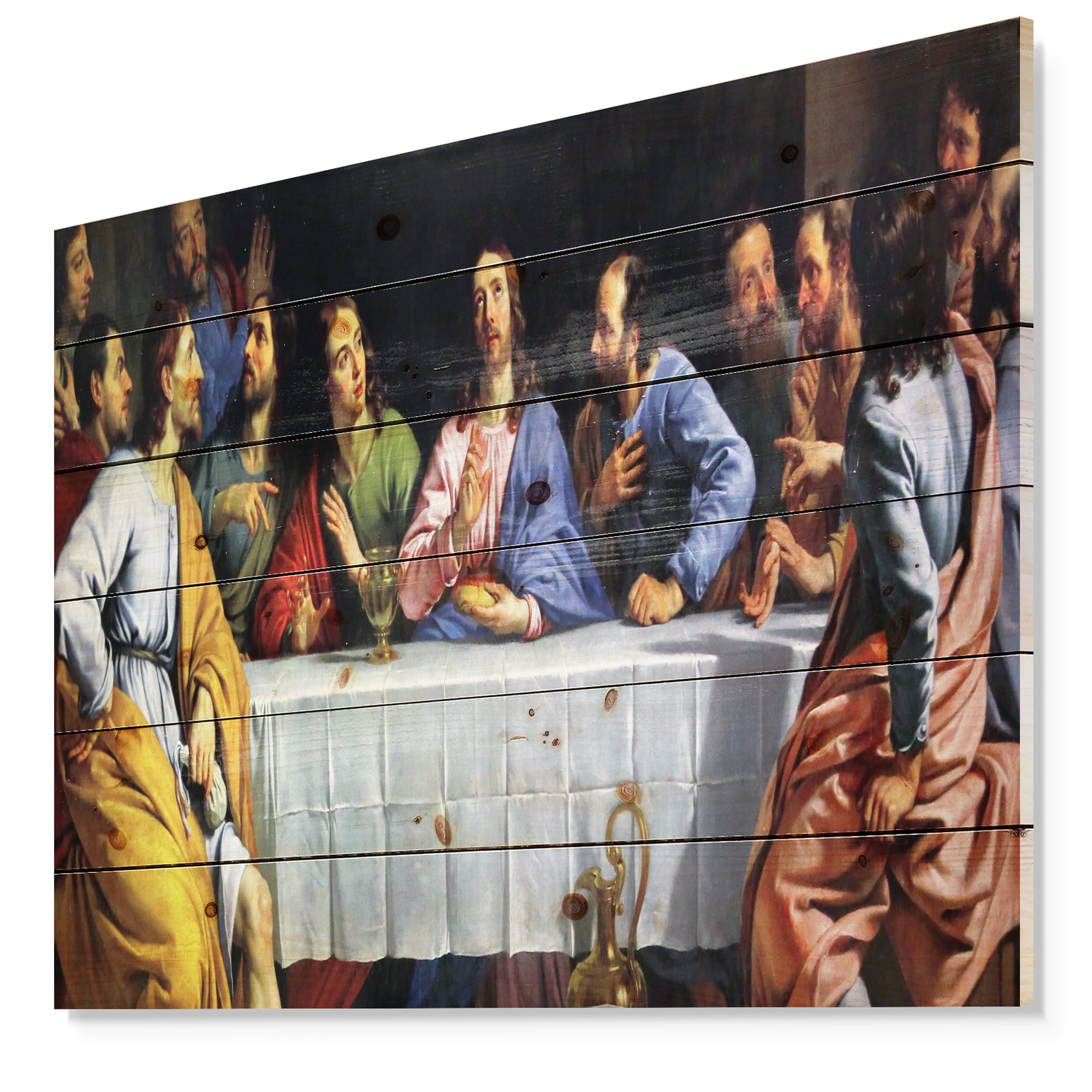 East Urban Home The Last Supper Graphic Art Print On Wrapped