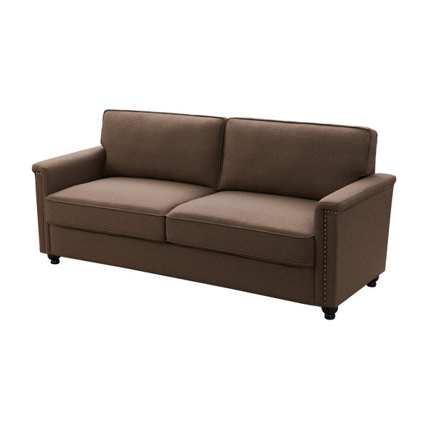 Alcott Hill Cron 75 6 Wide Square Arm Sofa Wayfair