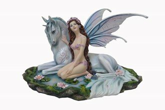 Fairy With Unicorn Figurine Major-Q