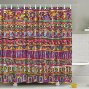 Tribal Print Shower Curtain