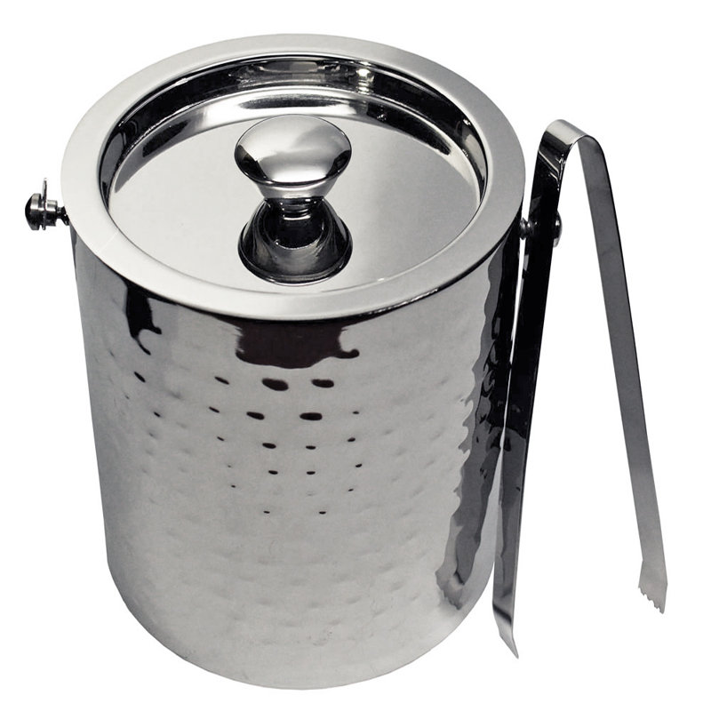 Amberhomegoods 2 Piece Ice Bucket And Tong Set Reviews Wayfair