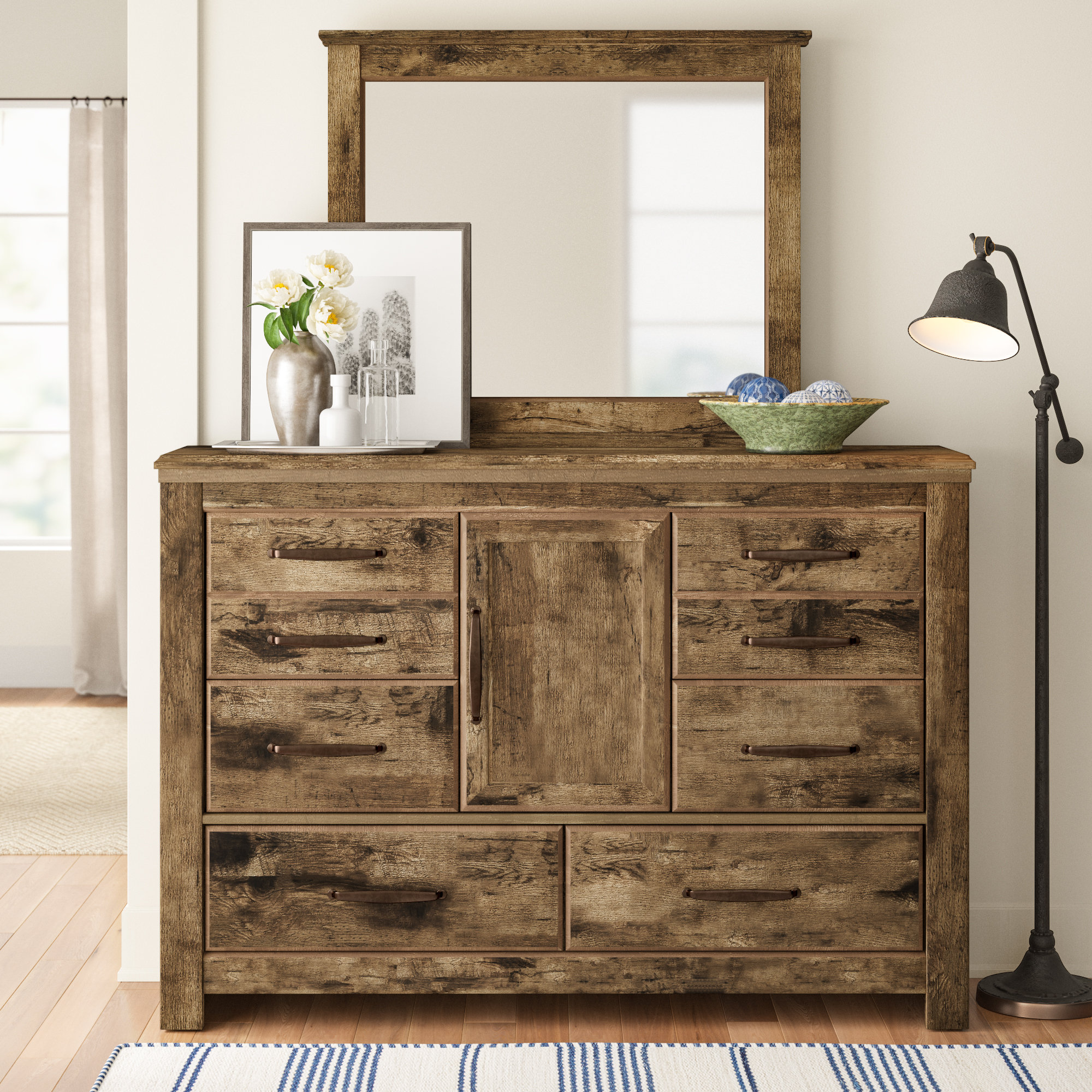 Three Posts Kinnear 6 Drawer Combo Dresser Reviews Wayfair