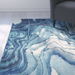 Angeline Blue Area Rug