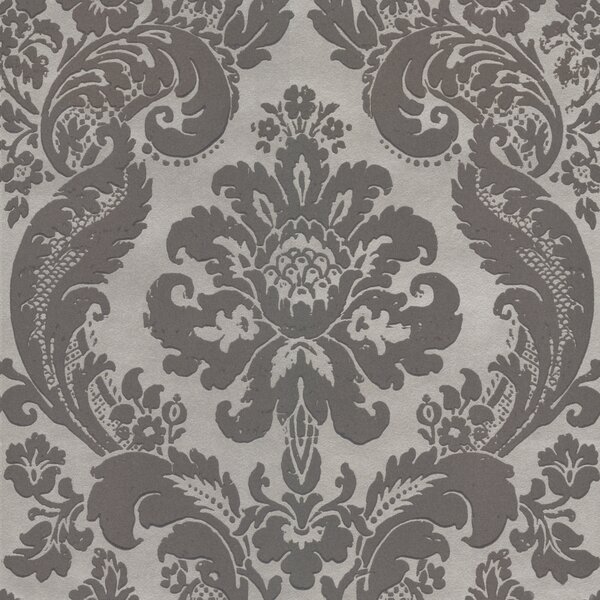 Damask Velvet Wallpaper | Wayfair