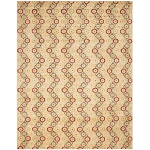 Yassin Hand-Knotted Ivory Area Rug