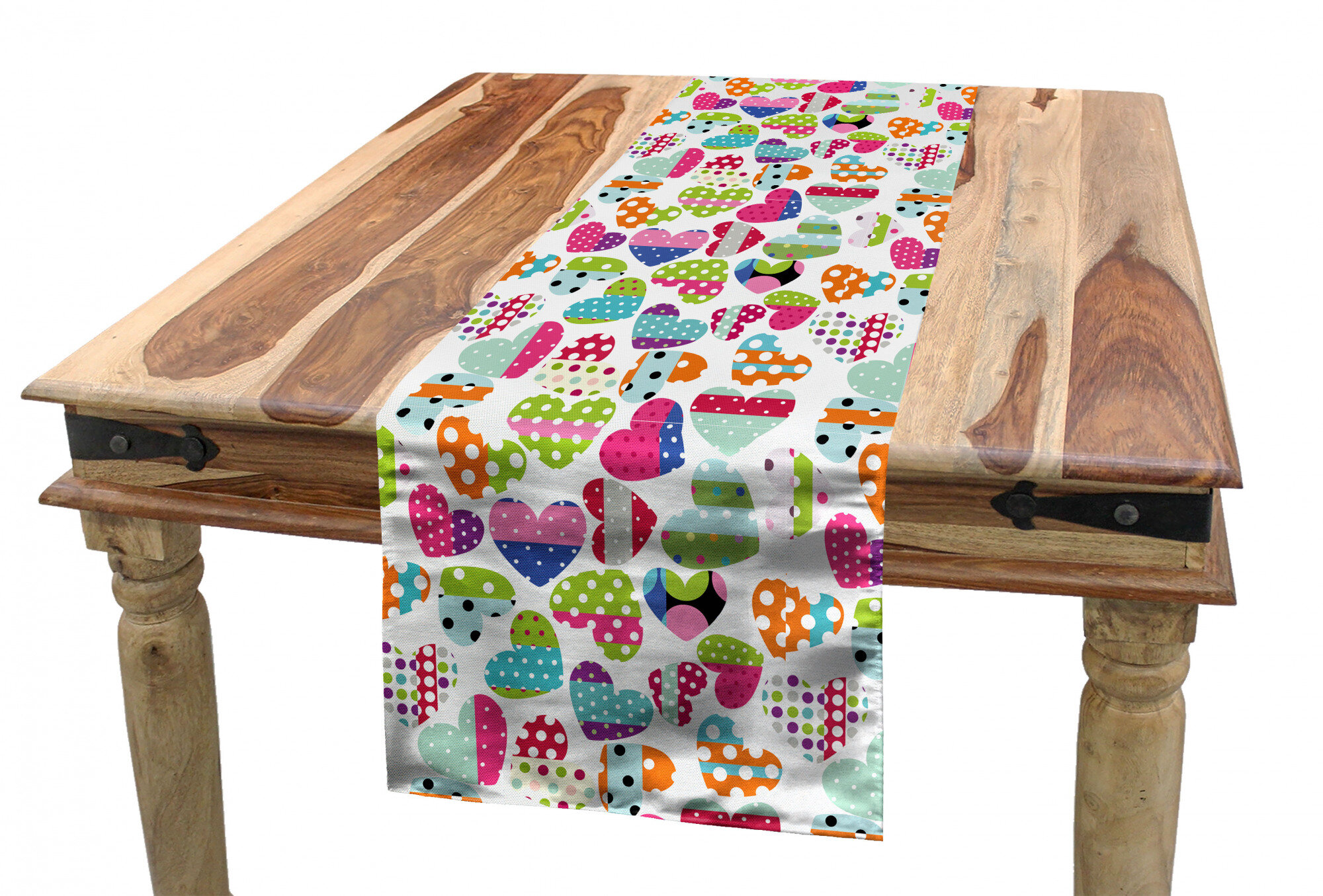 colorful table runner