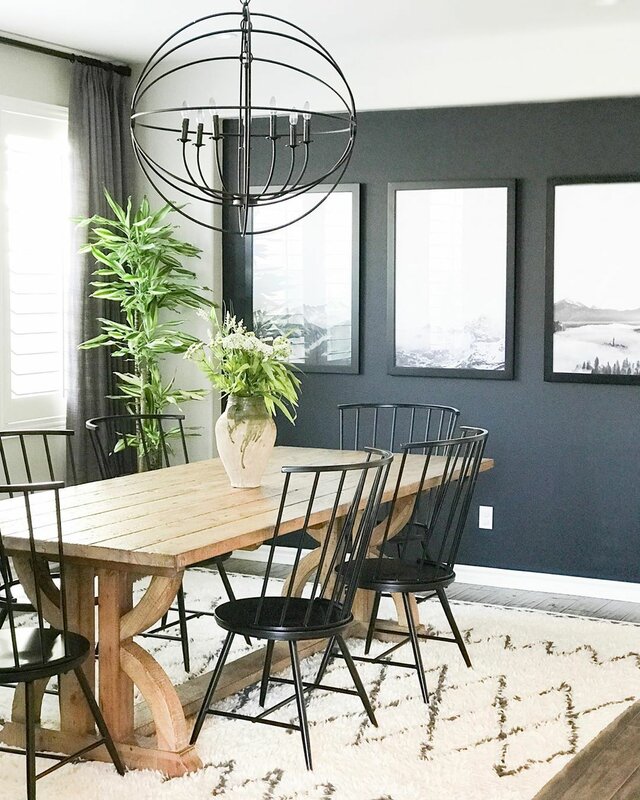 Modern Rustic Dining Room Design Photo by AllModern