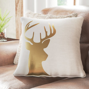 deer print pillow