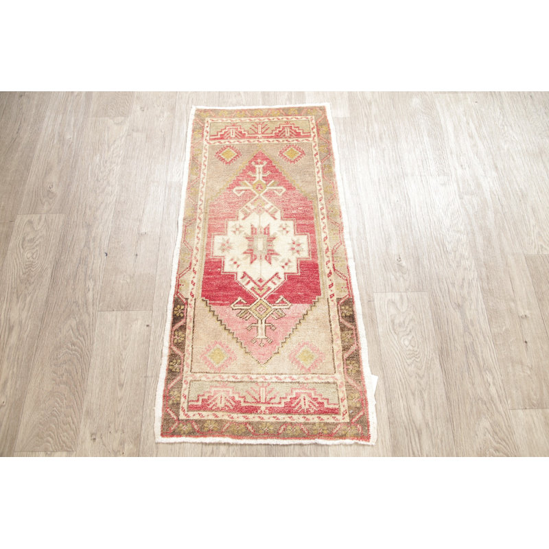 Bloomsbury Market One Of A Kind Turkish Hand Knotted 1 7 X 3 3 Wool Red Area Rug Wayfair