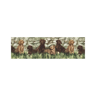 Winston Porter Dejon Dogs 15 L X 9 W Wallpaper Border Wayfair