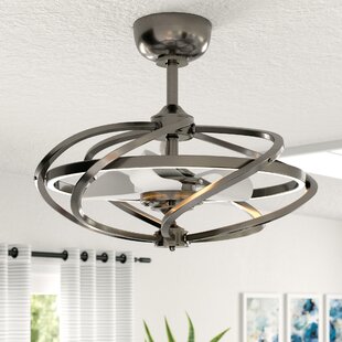 Flush Mount Led Integrated Indoor Ceiling Fans You Ll Love In 2020