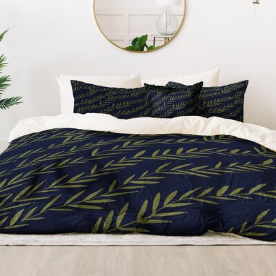 Fable Garden Vine Duvet Cover Set East Urban Home Size Queen