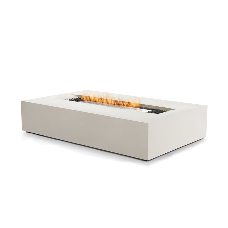 Bjfs Flo Concrete Bio Ethanol Fuel Fire Pit Table Wayfair