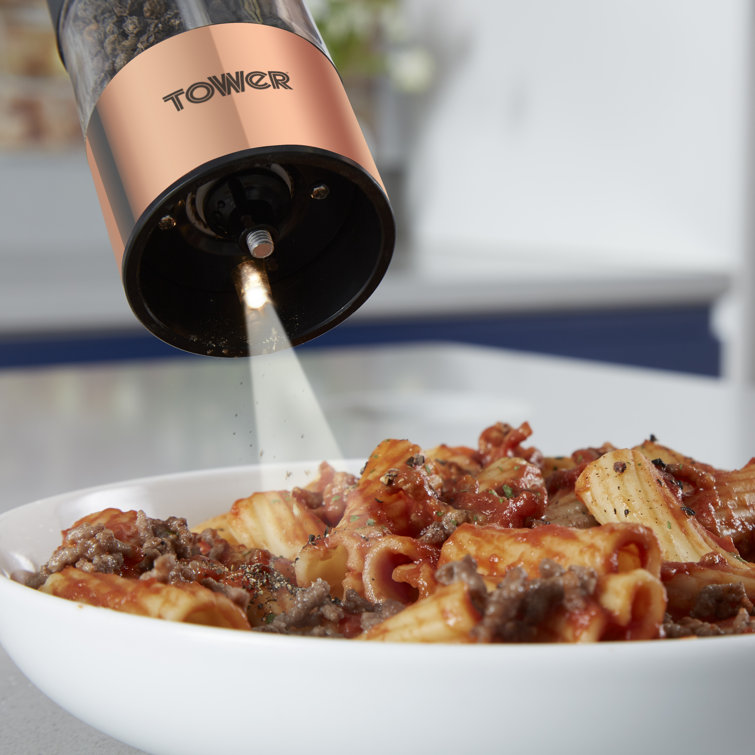 tower salt and pepper rose gold