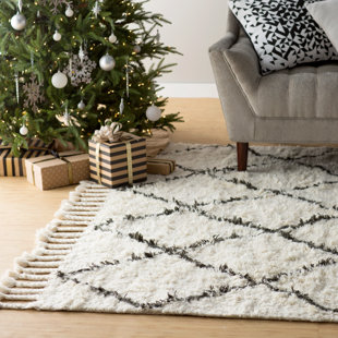 Scandinavian Area Rugs Joss Main Carla Black Geometric Hand Knotted Area Rug