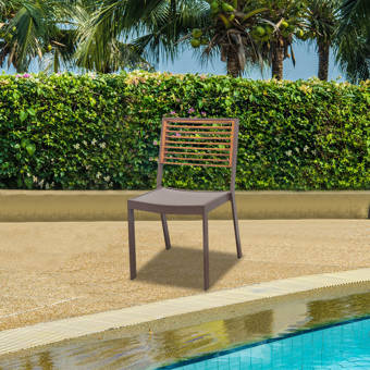 17 Stories Florez Side Chair In Brown Wayfair