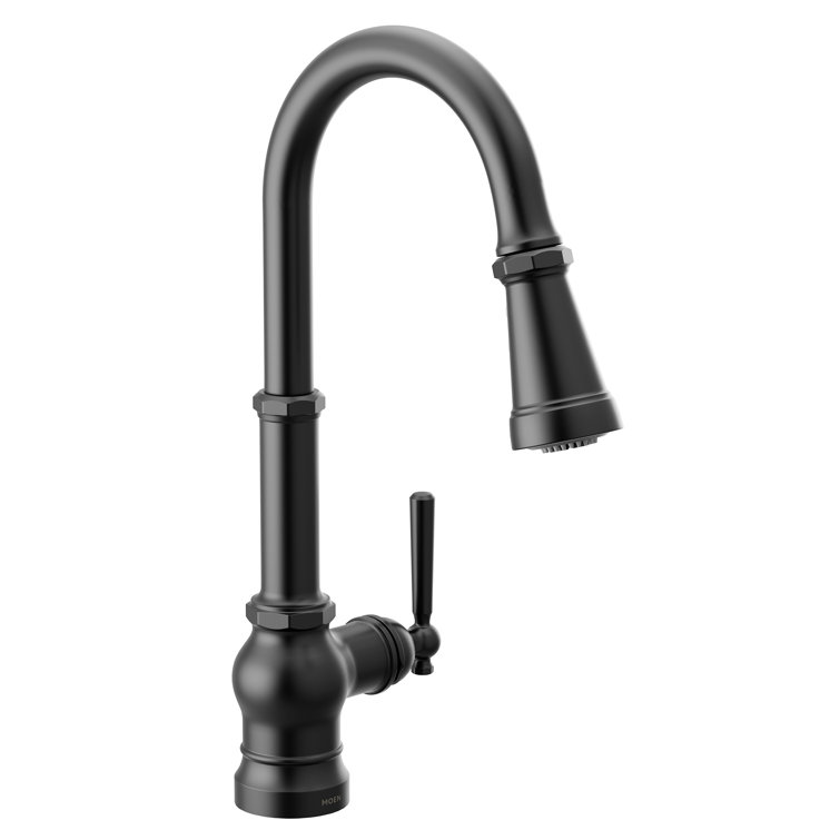 Paterson One-Handle Pull Down Single Handle Kitchen Faucet with Power Boost