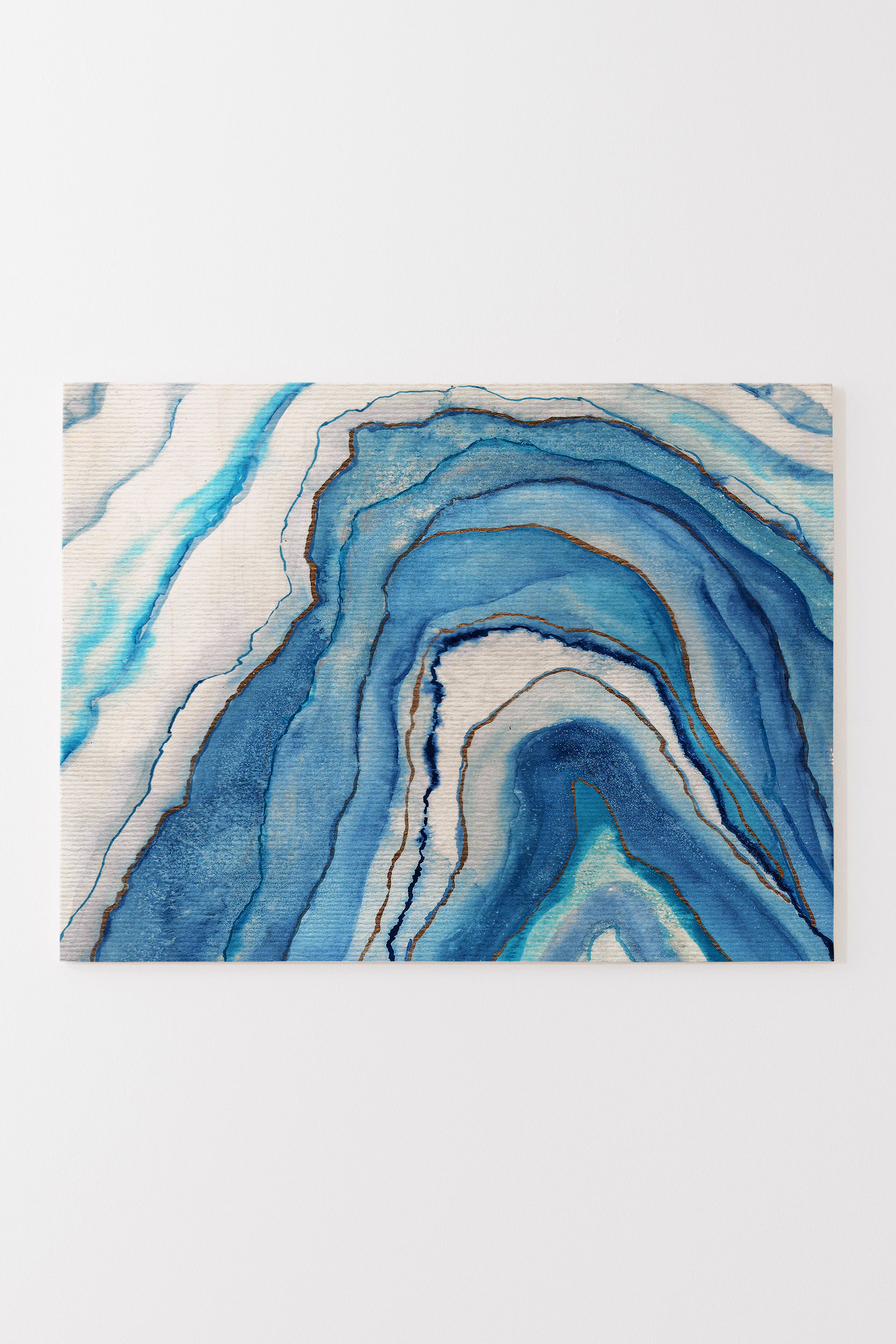 East Urban Home Agate Inspired Watercolor Abstract 2 By Viviana Gonzalez - Unframed Print On Wood | Wayfair