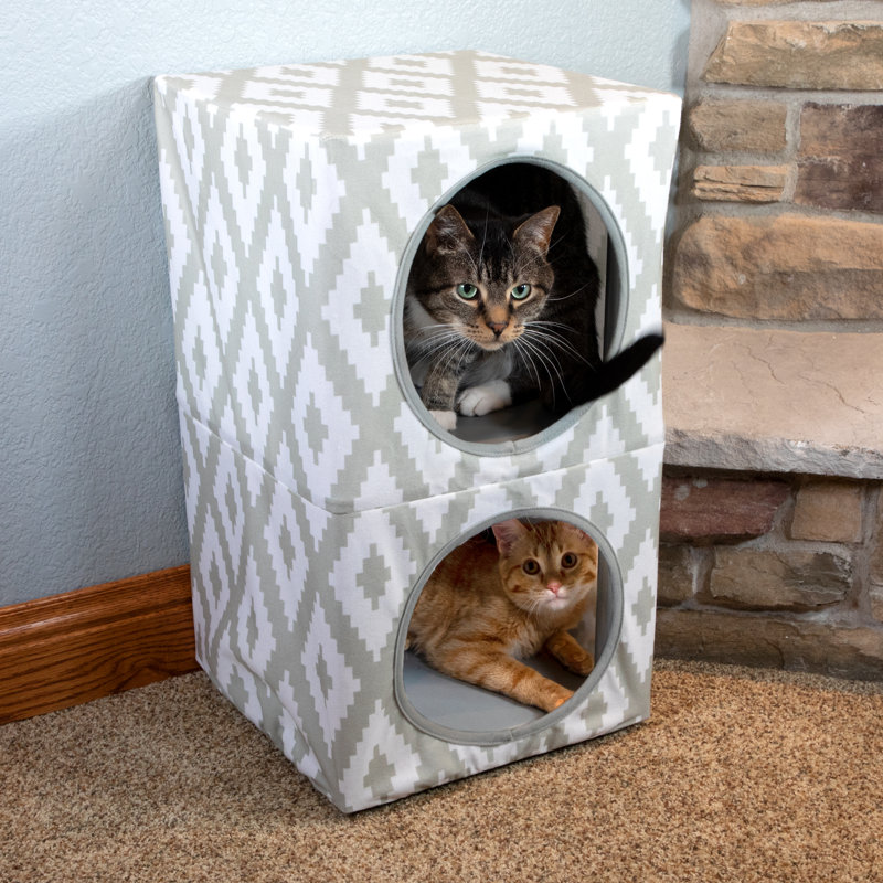 Tucker Murphy Pet™ Clinten Two Story Cat Condo | Wayfair