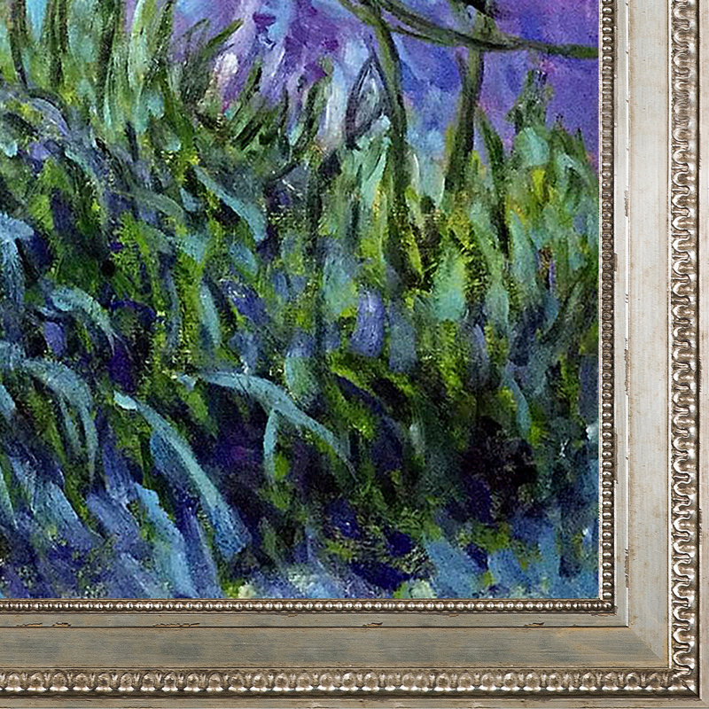 Vault W Artwork Lilac Irises By Claude Monet Framed Painting On