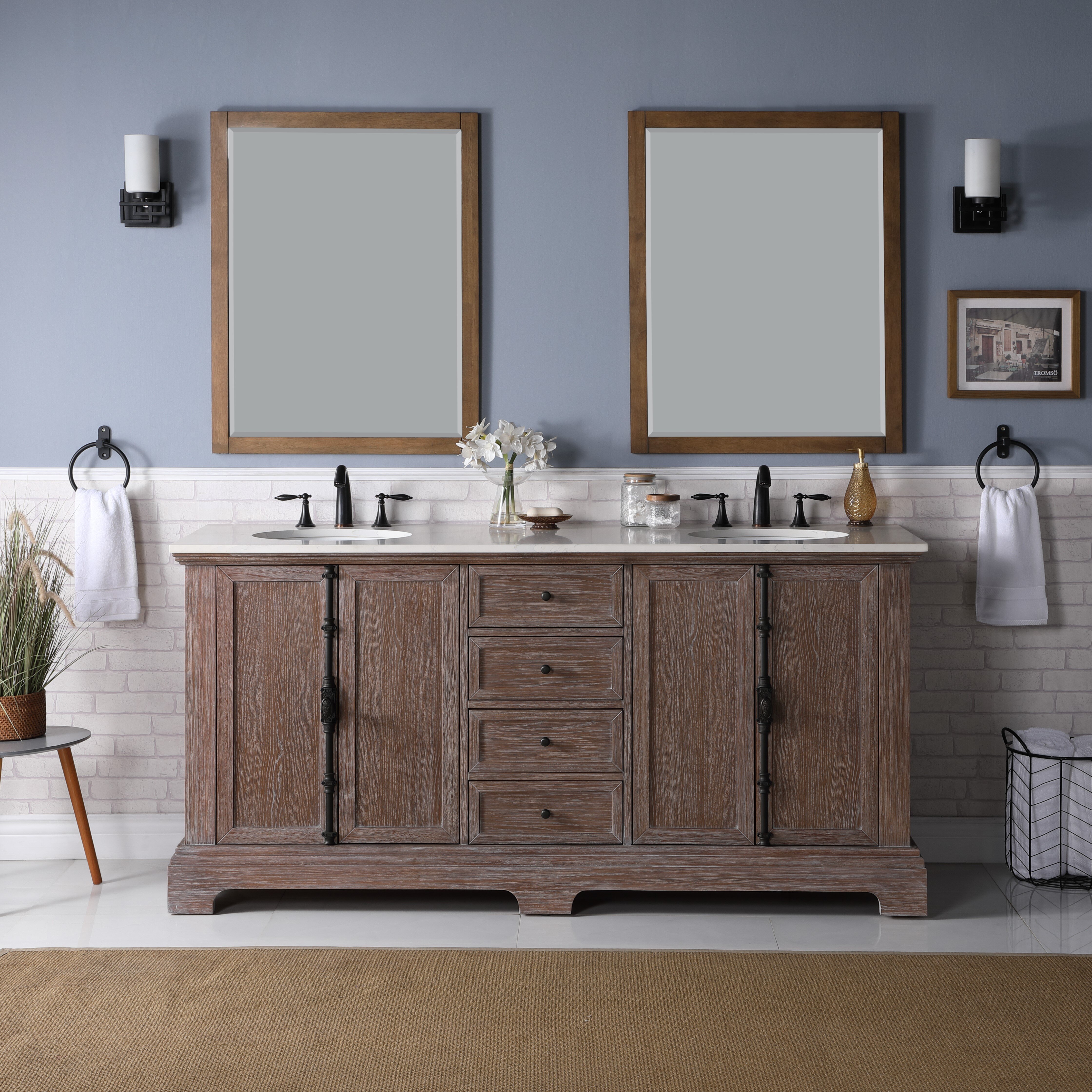 Greyleigh Tolliver 72 Double Bathroom Vanity Reviews Wayfair