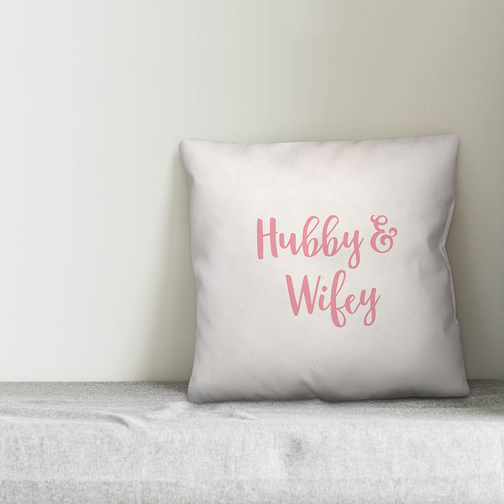 hubby wifey pillow covers