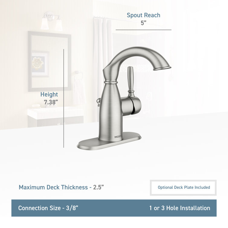 Moen Sarona Single Hole Bathroom Faucet With Drain Assembly Reviews Wayfair