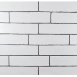 4x12 White Subway Tile Matte Wayfair Hills Wavy Edge 3 X 12 Subway Tile In Matte White
