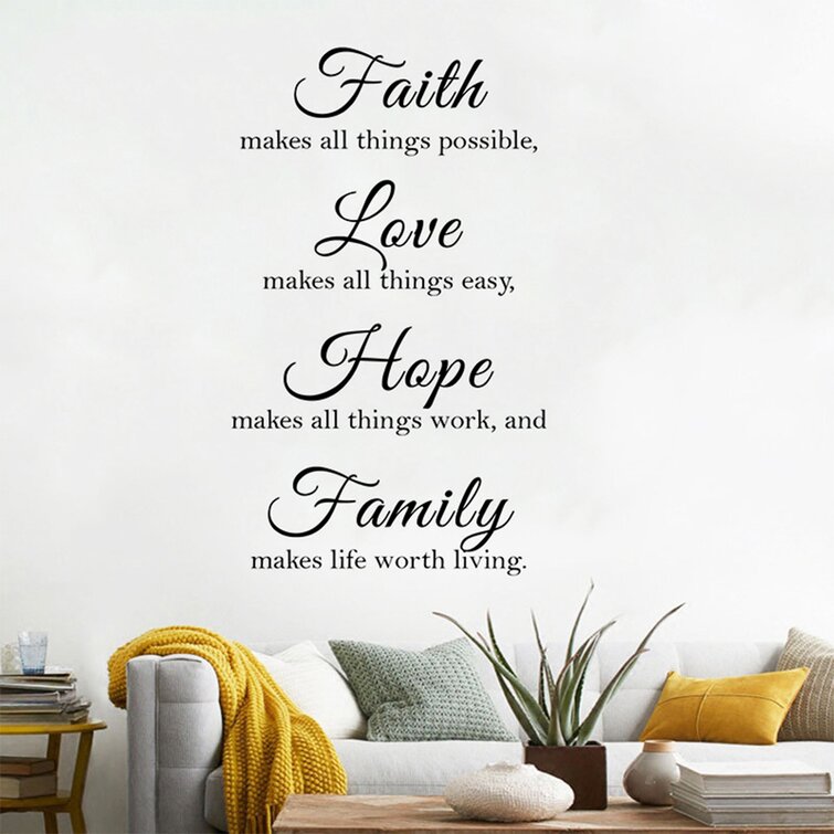 What I Love Most Quote Wall Art Decals Stickers Living Room Bedroom Home House