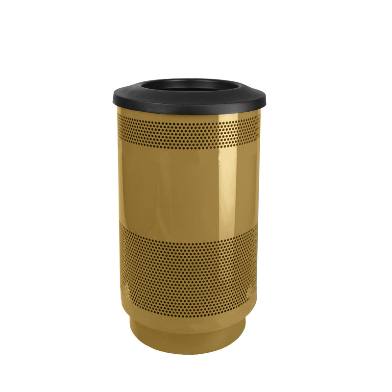 Witt Stadium Series Perforated Metal Receptacle 35 Gallon Trash Can Wayfair