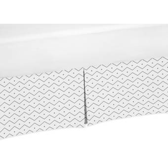 chevron crib skirt