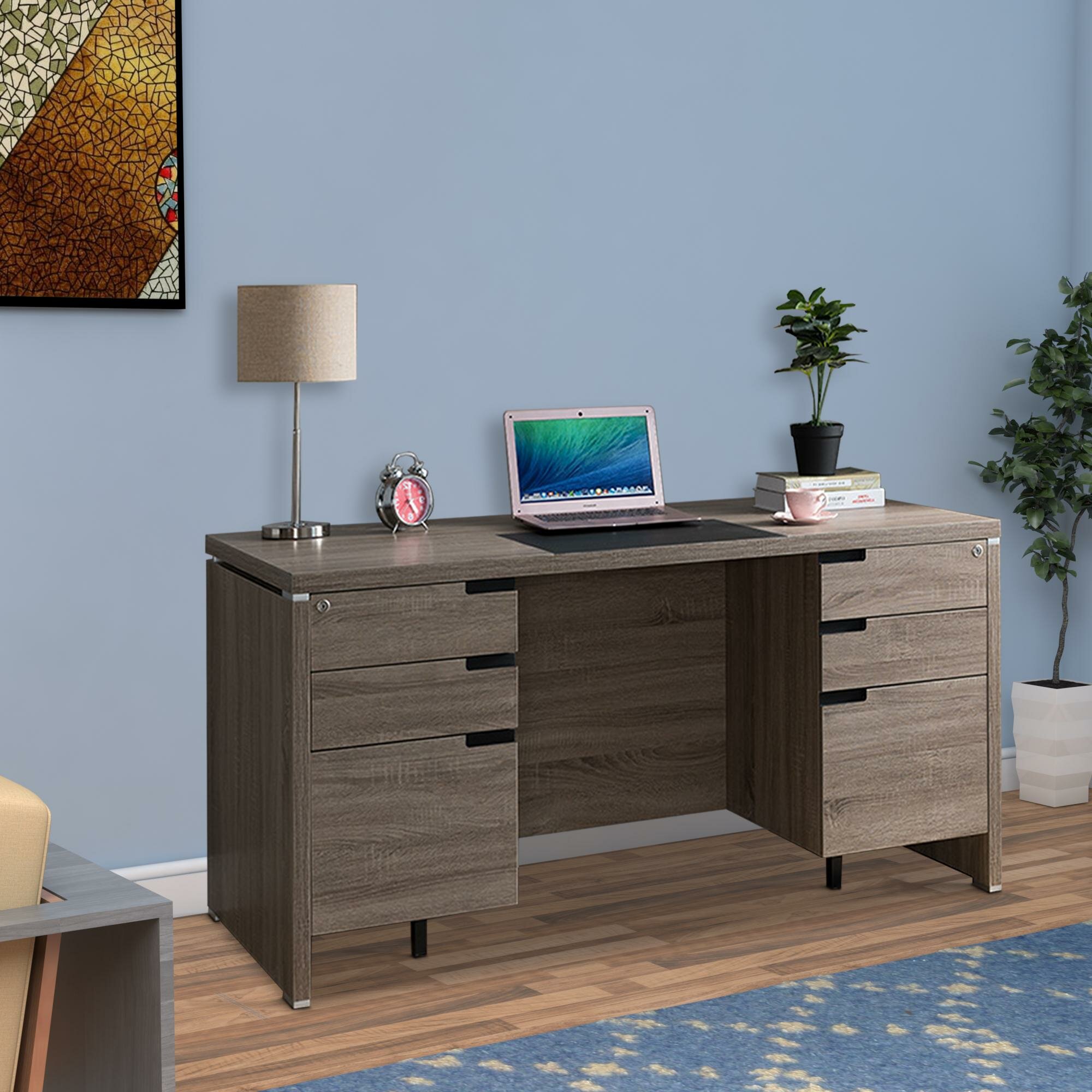 Latitude Run Aldrich Credenza Desk Reviews Wayfair