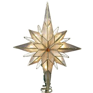 10 Light Pointed Bethlehem Star Tree Topper