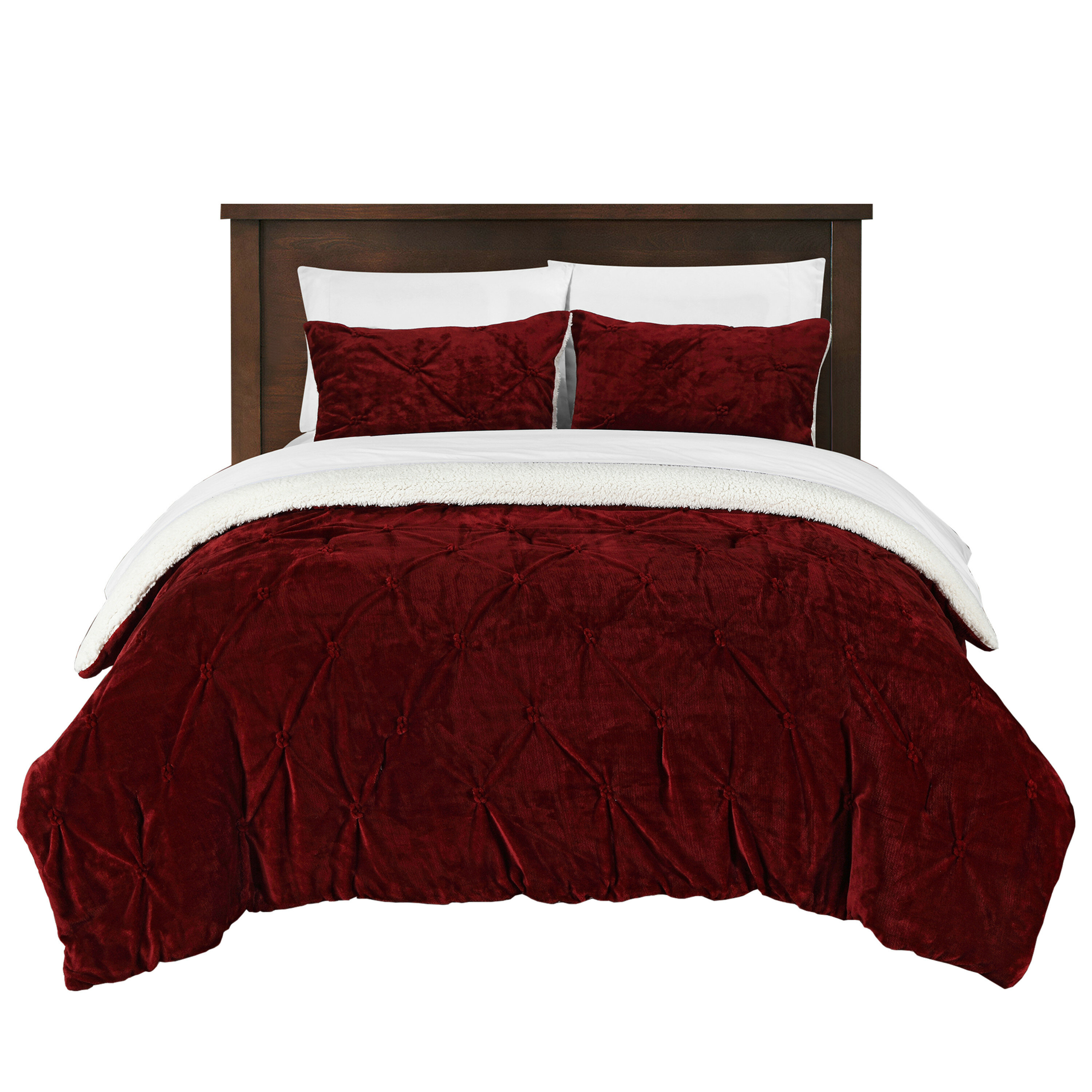 Home Bedding 7 Piece Satin Bedding Sets Black Super King Bed Size Duvet Cover Fitted Sheet