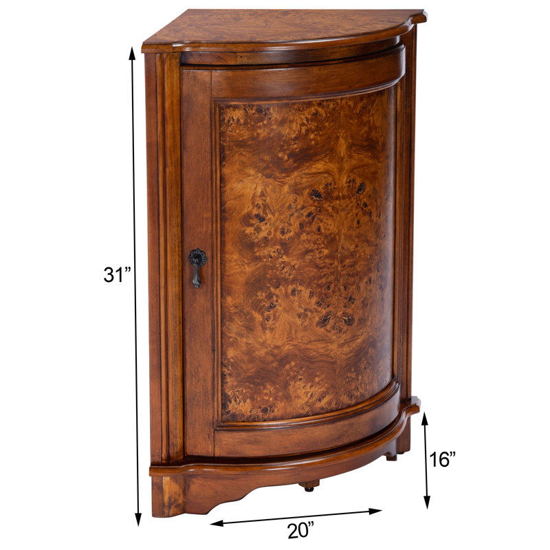 Darby Home Co Vanleer 1 Door Corner Accent Cabinet Reviews Wayfair