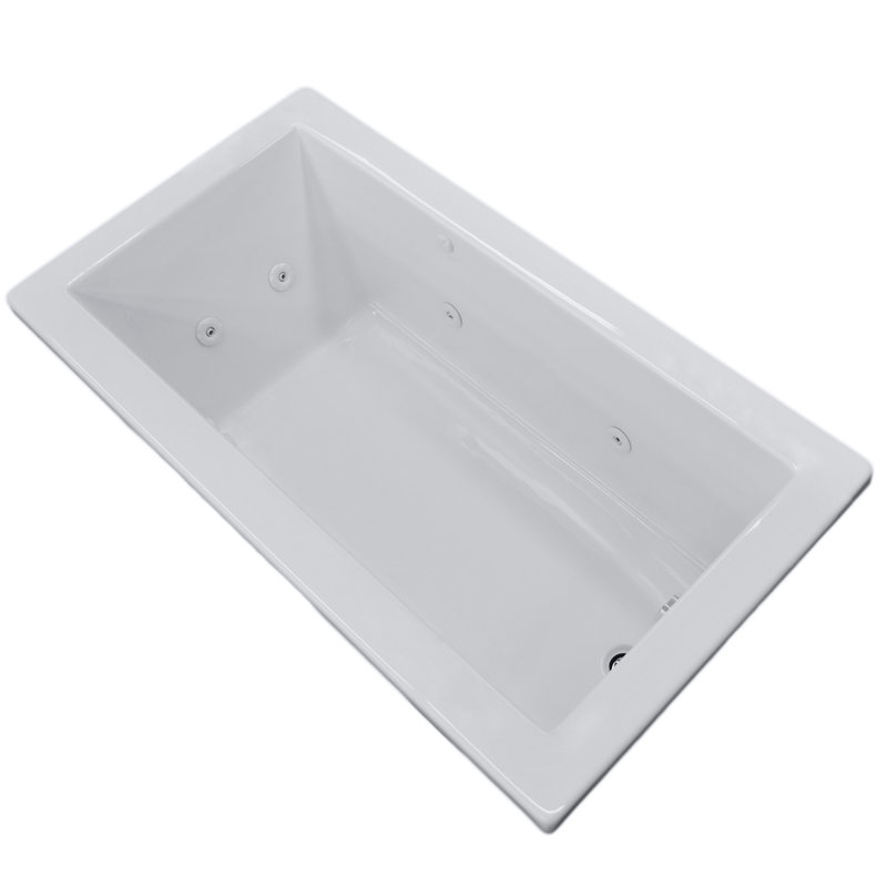 Spa Escapes Guadalupe 66" x 32" Rectangular Whirlpool ...