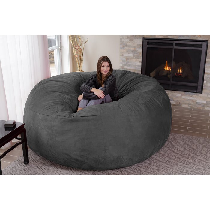 Latitude Run® Extra Large Bean Bag Sofa & Reviews | Wayfair