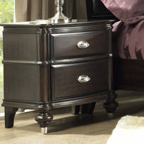 Willa Arlo Interiors Anette 3 Drawer Solid Wood Nightstand In Silver Red Reviews Wayfair