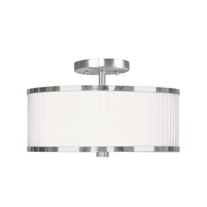 Cana Drum/Cylinder Shade Semi Flush Mount