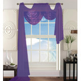 purple scarf curtains