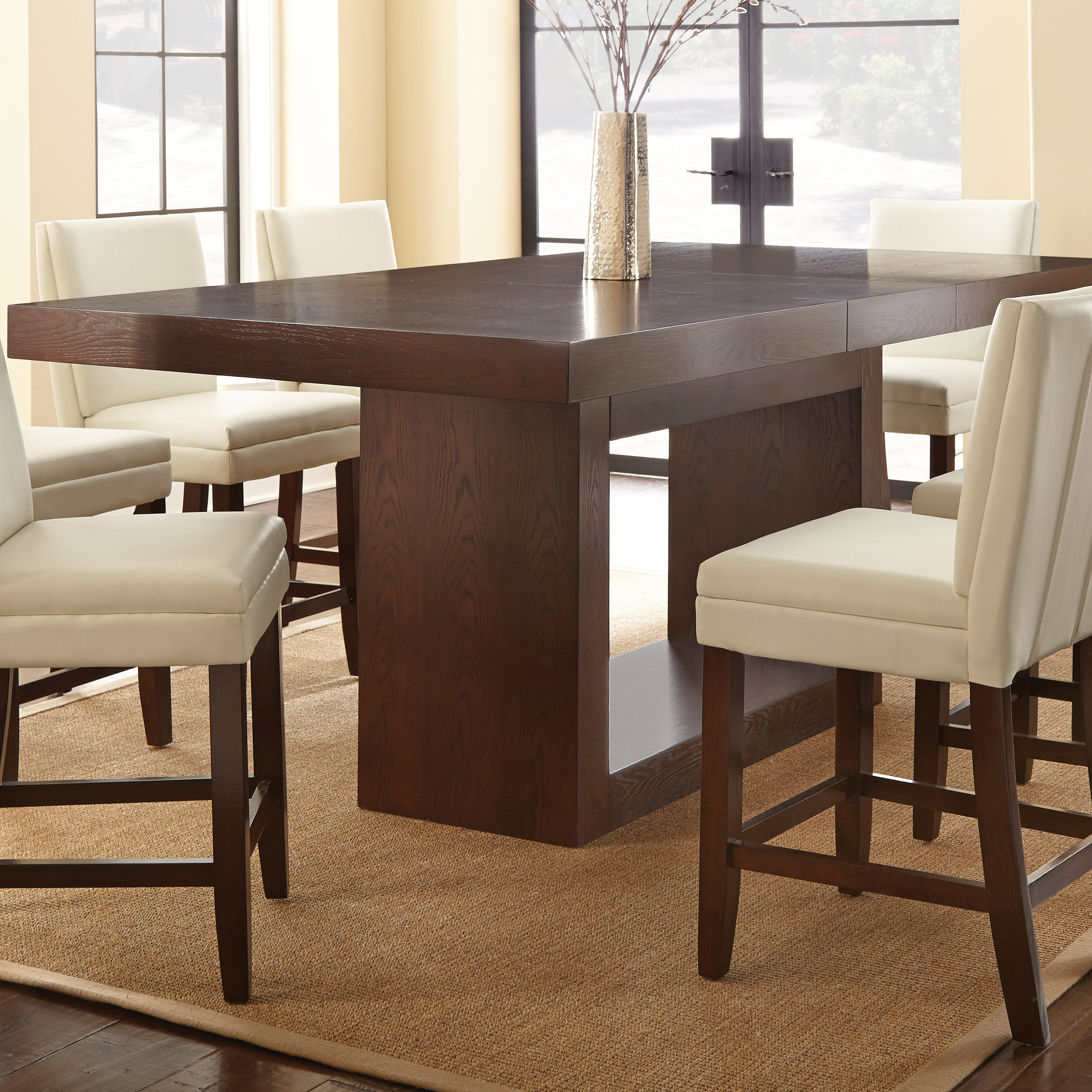 Brayden Studio Maust Counter Height Extendable Dining Table Brayden Studio Maust Counter Height Extendable Dining Table Reviews Wayfair