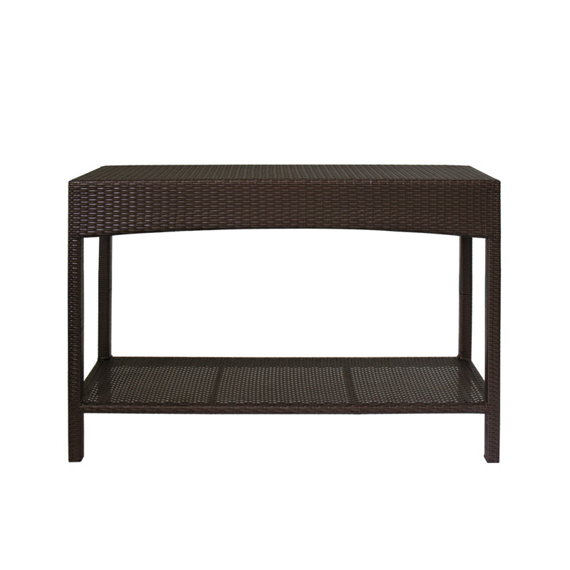 Laude Run Levins Wicker Buffet Console Table Wayfair Levins Wicker Buffet Console Table
