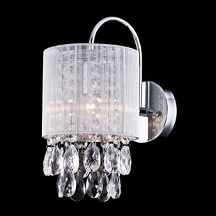 plug in crystal sconce