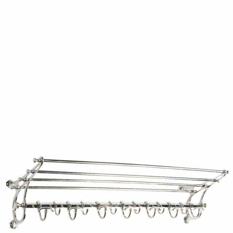 silver coat rack