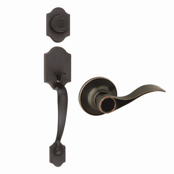 Nostalgic Warehouse S Grip Handleset With Single Cylinder Deadbolt And Swan Door Lever And Egg Dart Rosette Wayfair